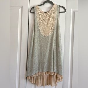 Anthropologie A’reve Grey swing dress- brand new, never worn!
